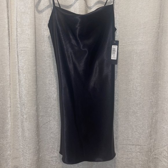 bebe Dresses & Skirts - BEBE Satin slit dress